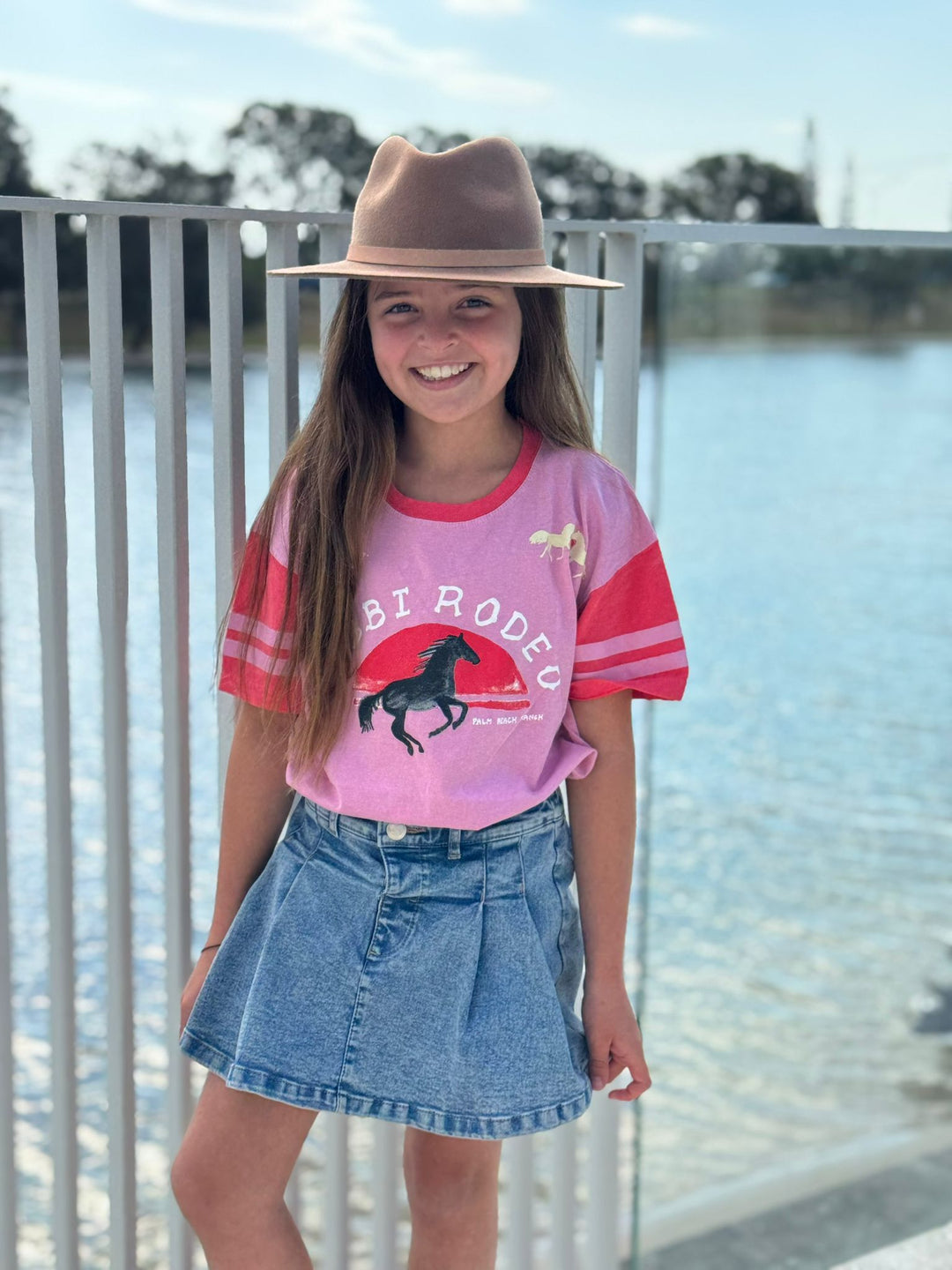 KIDS I LOVE RODEO TEE - PINK