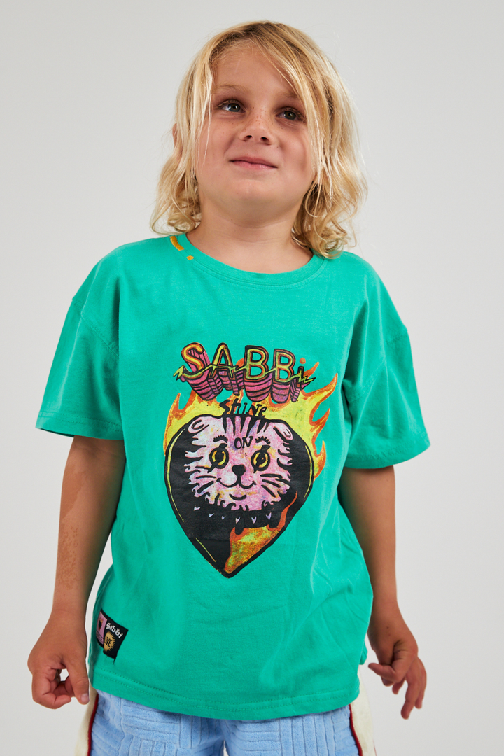 THE KIDS SHINING ANYWAY TEE - GREEN