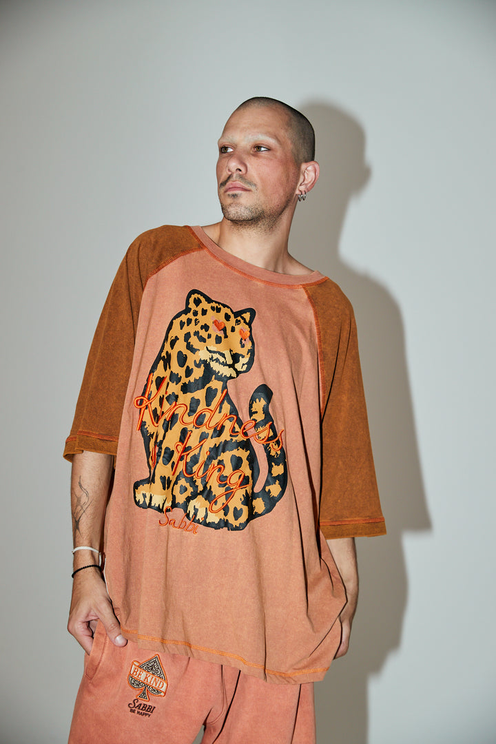 THE RAGLAN CHOOSE KINDNESS OVERSIZED TEE - MOCHA