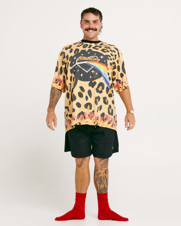 THE VERY OVERSIZED 67 TEE - LEOPARD
