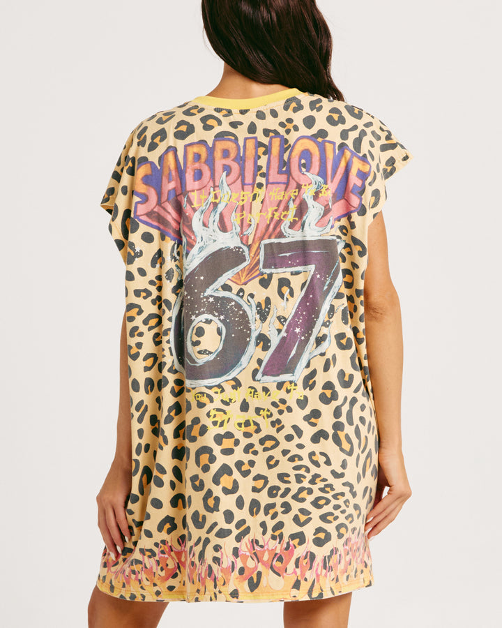 THE VERY OVERSIZED 67 DRESS - LEOPARD