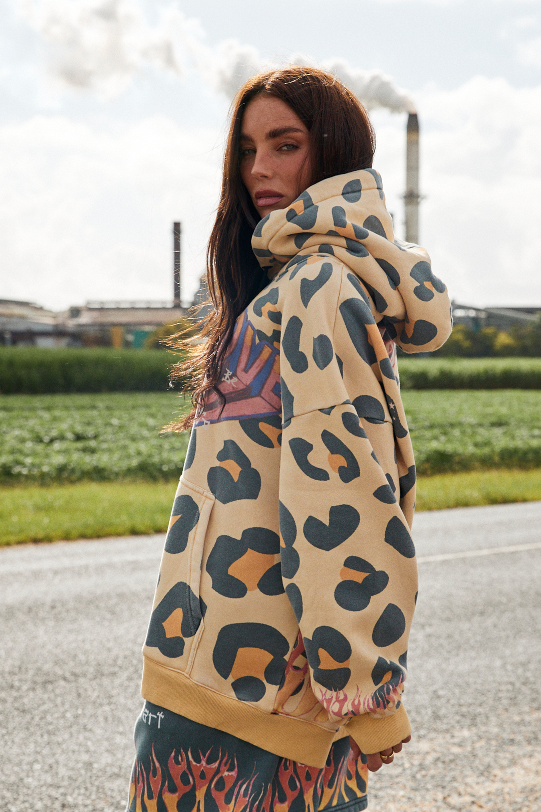 THE FLAMING LEOPARD HOODIE