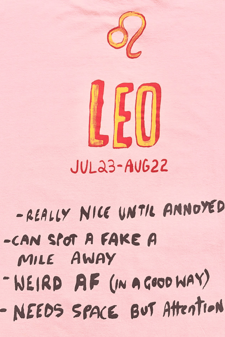 THE VERY OVERSIZED LEO TEE - PINK