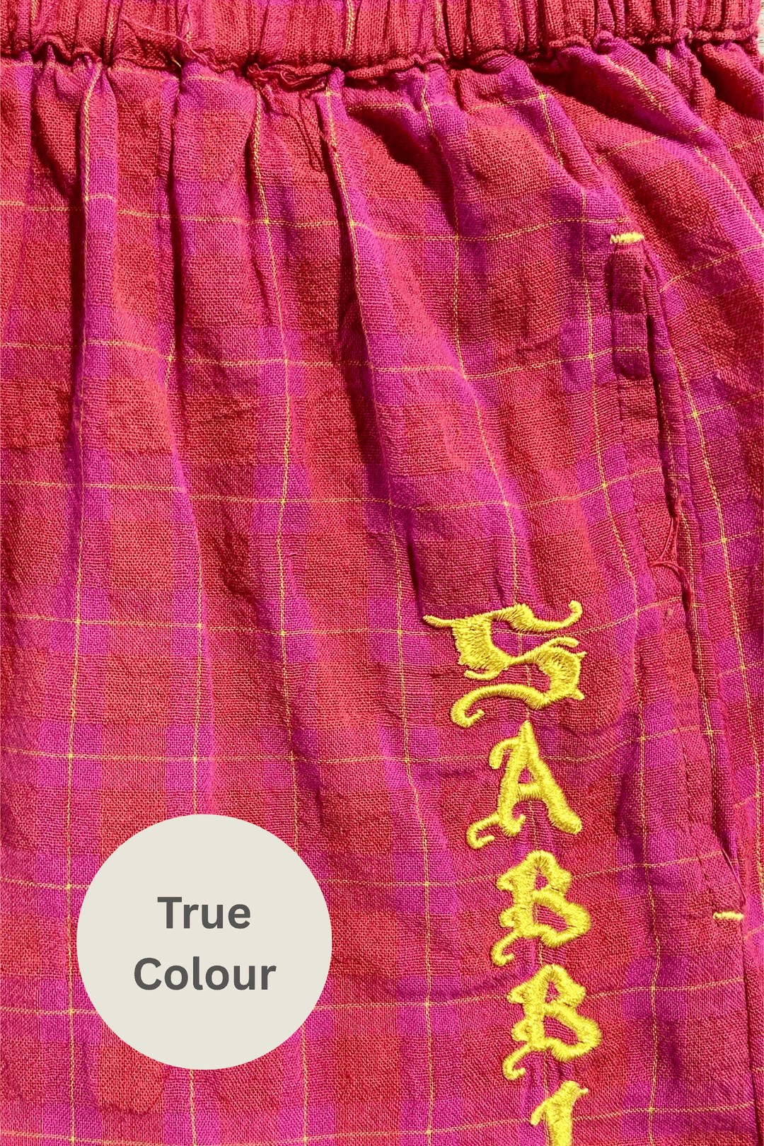 THE LINEN BOXER SHORTS - PINK