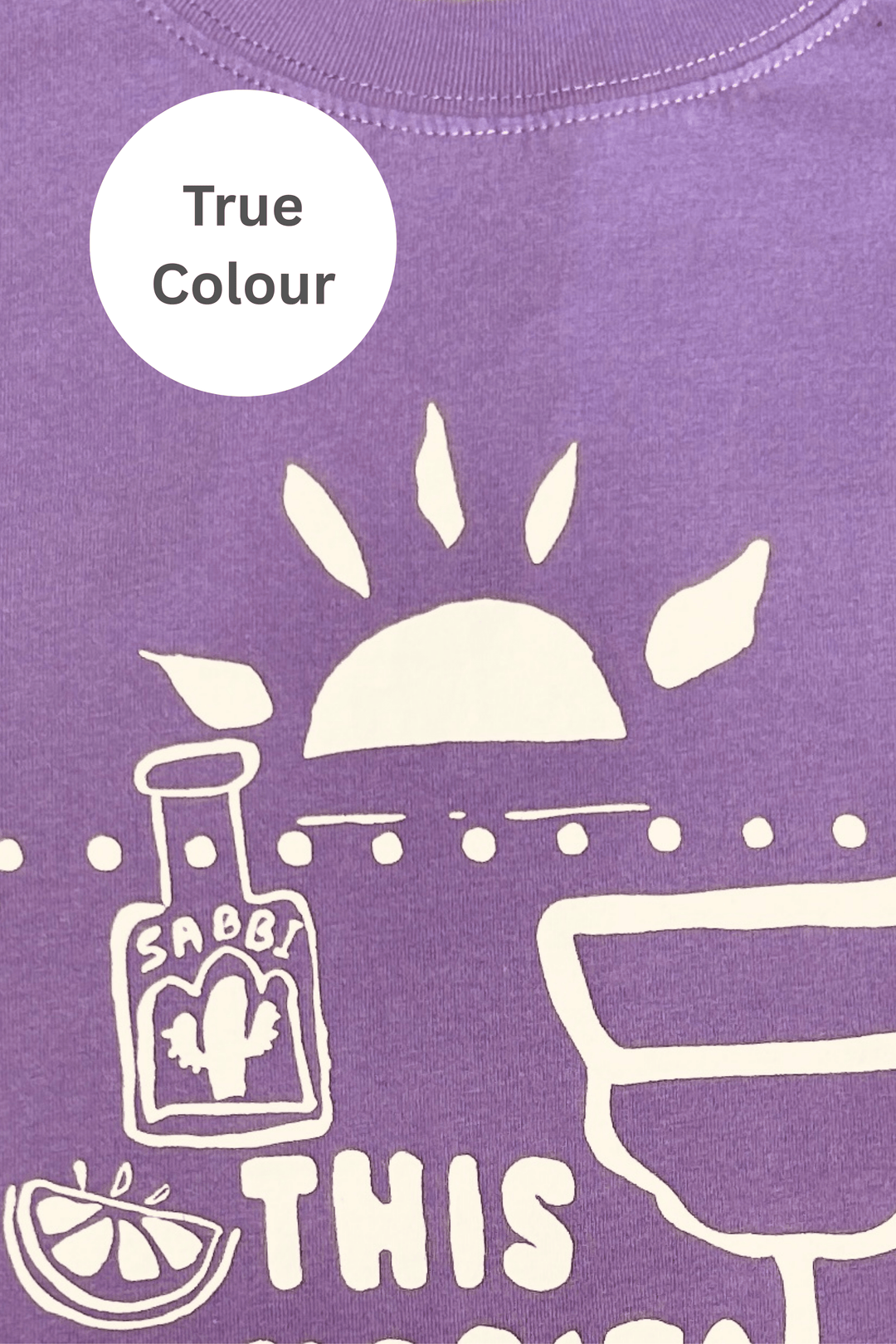 THE VERY OVERSIZED MARGIE TEE - LILAC