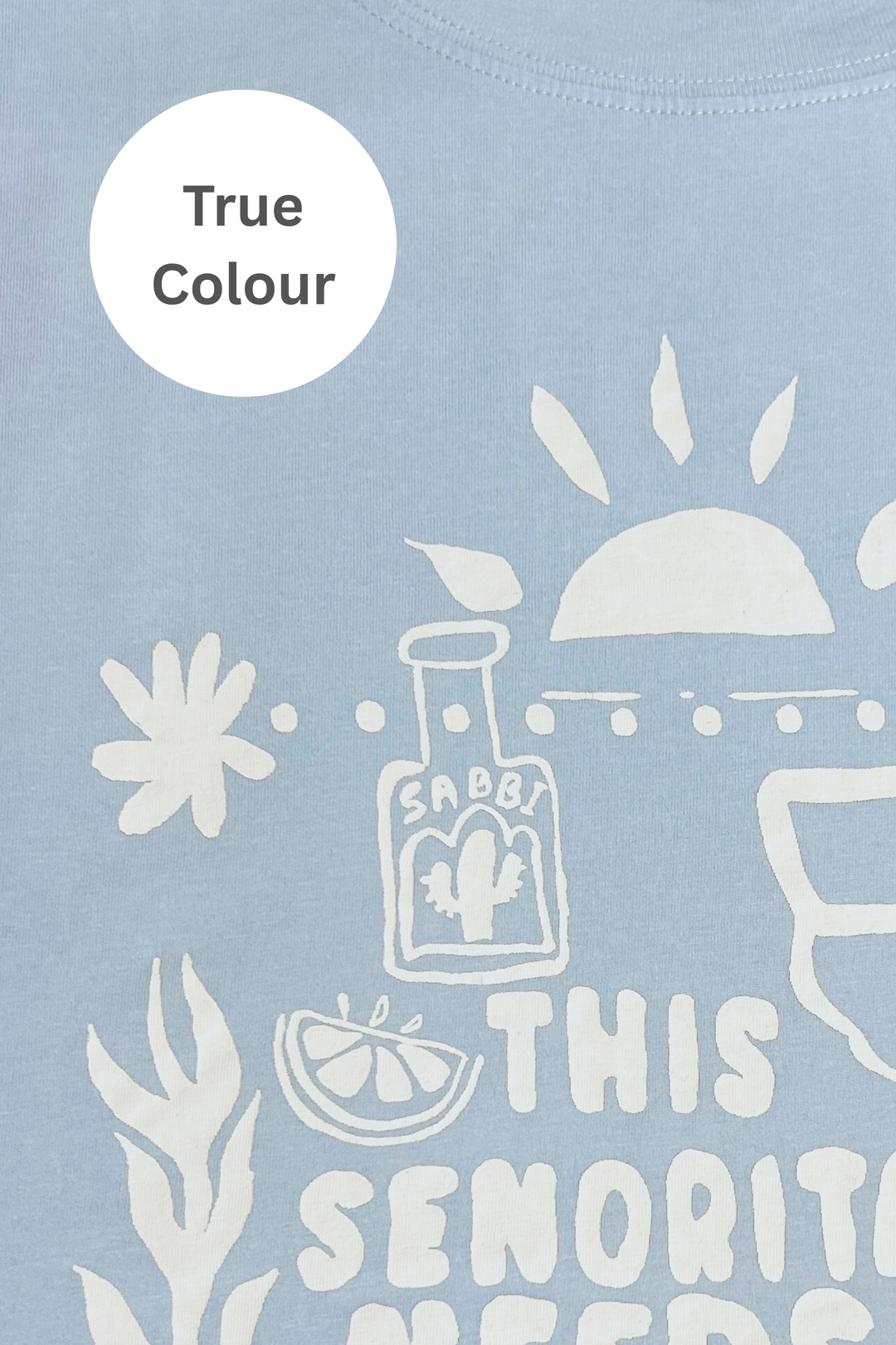 THE VERY OVERSIZED MARGIE TEE - SKY BLUE