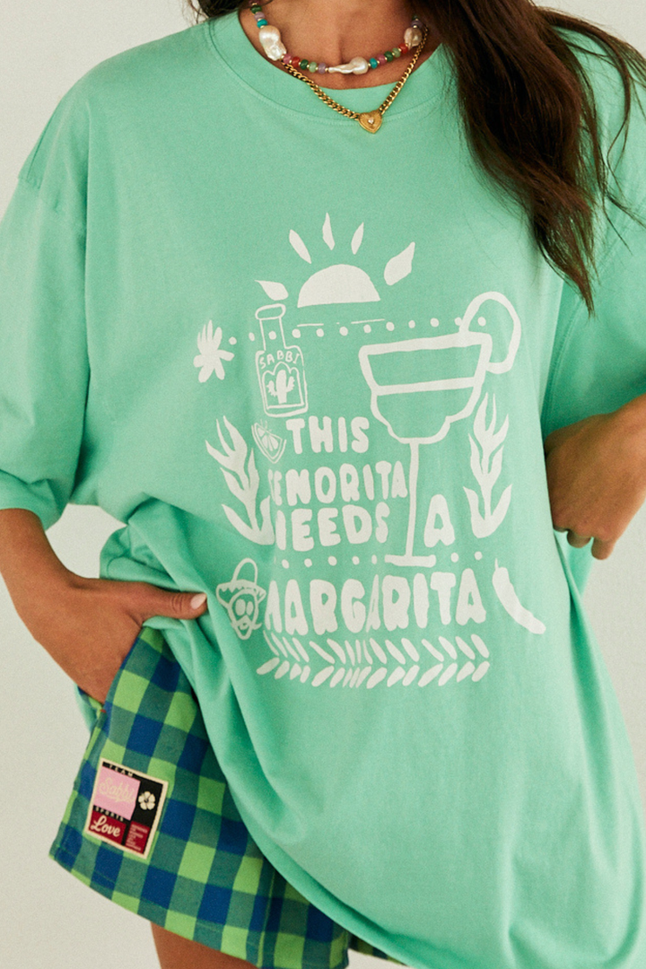 THE VERY OVERSIZED MARGIE TEE - MINT