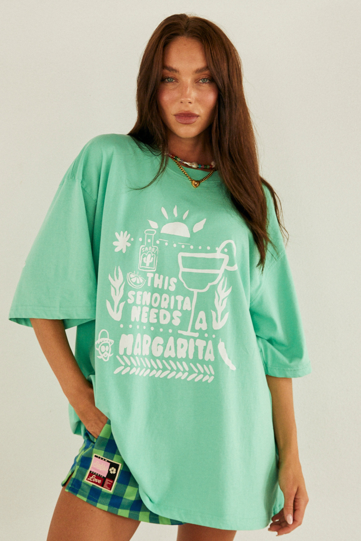 THE VERY OVERSIZED MARGIE TEE - MINT