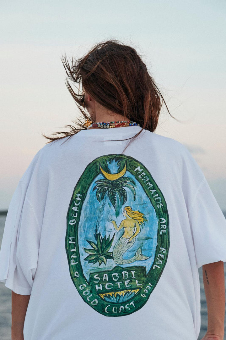 THE VERY OVERSIZED MERMAID TEE - WHITE