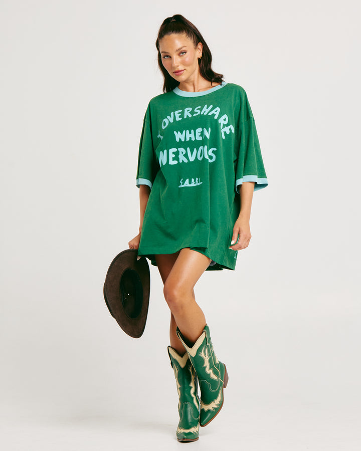 THE VERY OVERSIZED OVERSHARE TEE - GREEN