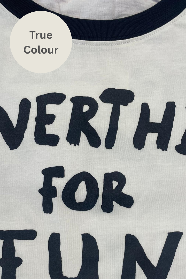 THE VERY OVERSIZED OVERTHINKER TEE - MARSHMALLOW