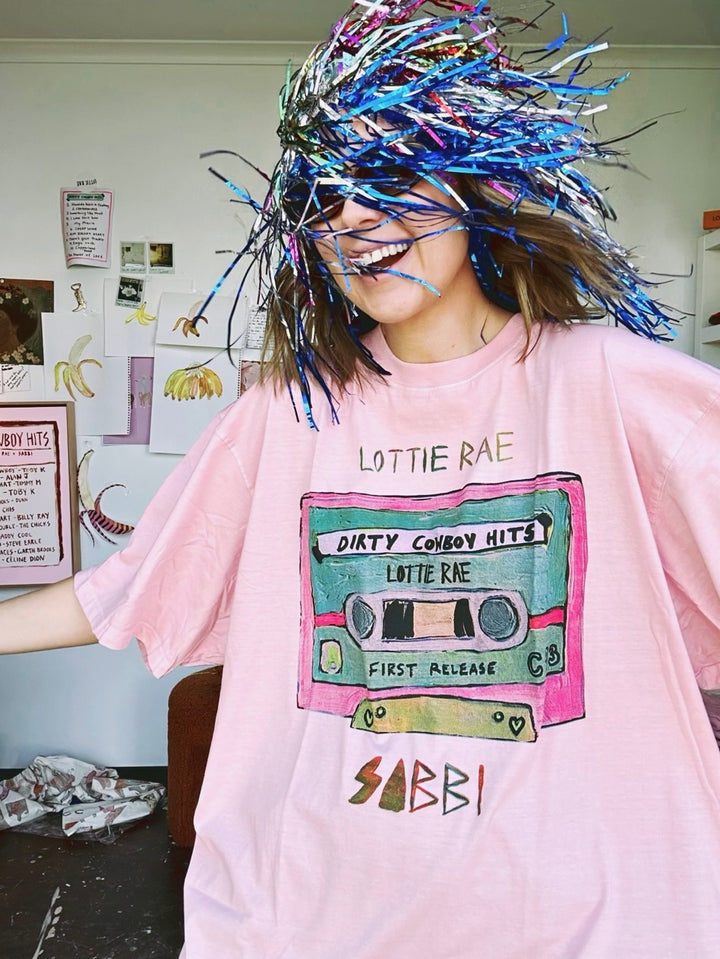 THE DIRTY COWBOY HITS TEE LOTTIE RAE SABBI