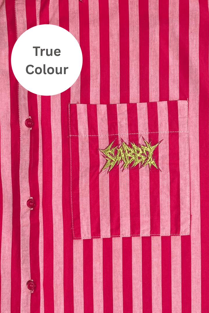 THE DON JULIO SHIRT - SUNFLOWER FIELDS - PINK STRIPE