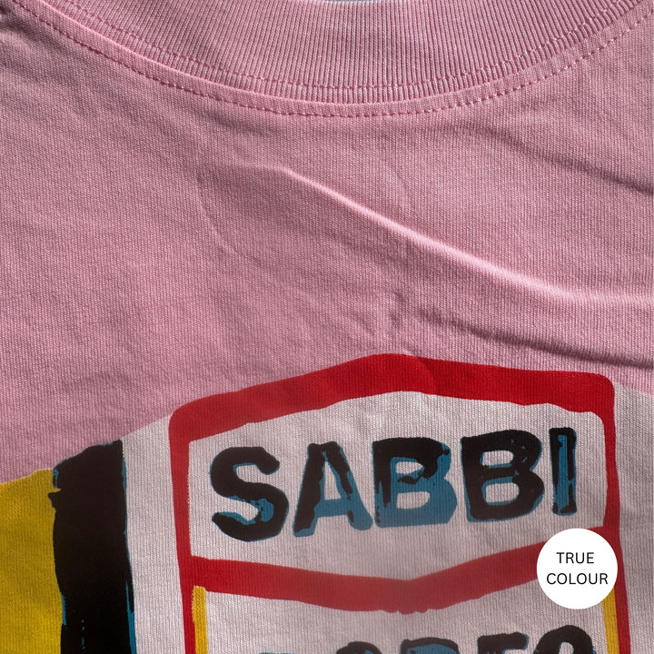THE VERY OVERSIZED SABBI RODEO SELF LOVE CLUB TEE - PINK