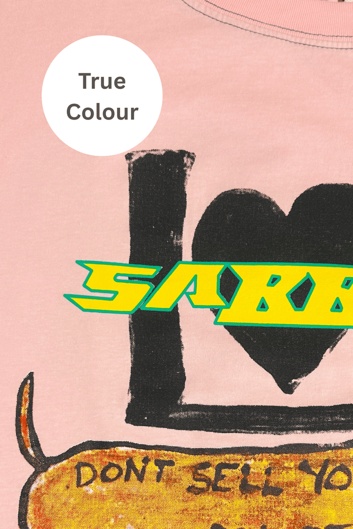 THE VERY OVERSIZED DON'T SELL YOURSELF TEE - PINK