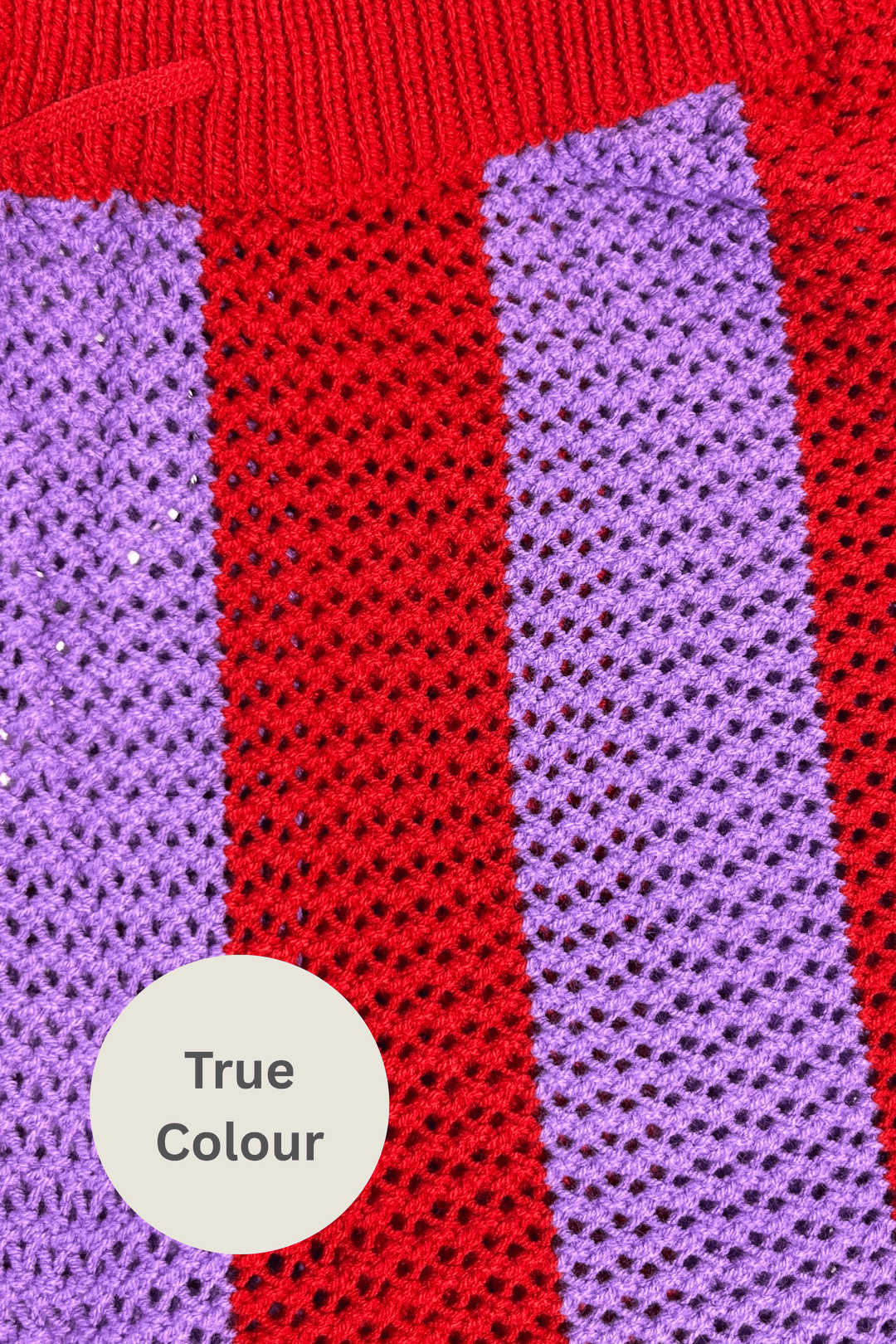 THE KNIT STRIPE BEACH PANTS - PURPLE STRIPE