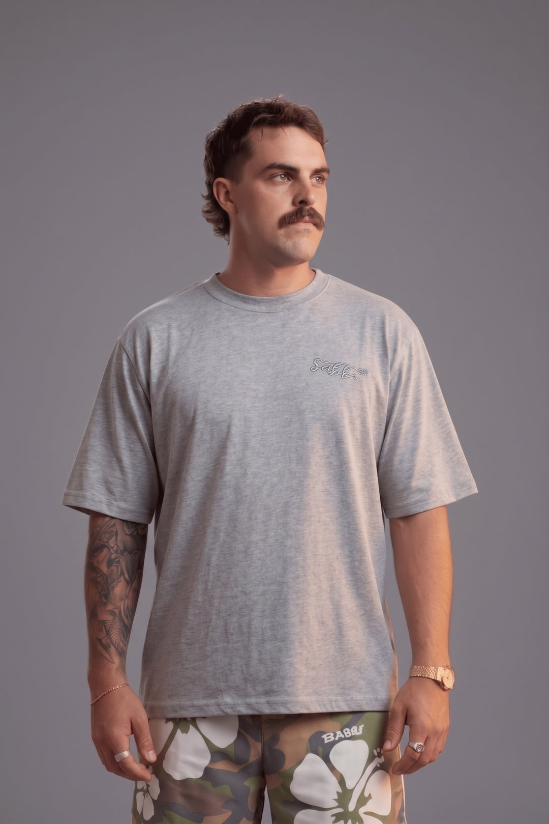 THE REGULAR FIT TEE - GREY MARLE