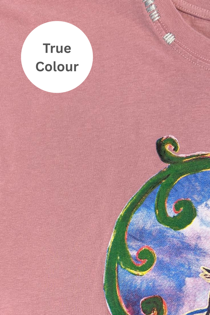 THE VERY OVERSIZED RESTING BEACH FACE TEE - MAUVE