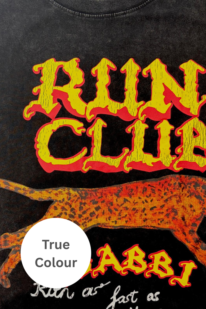THE VERY OVERSIZED RUN CLUB TEE - BLACK
