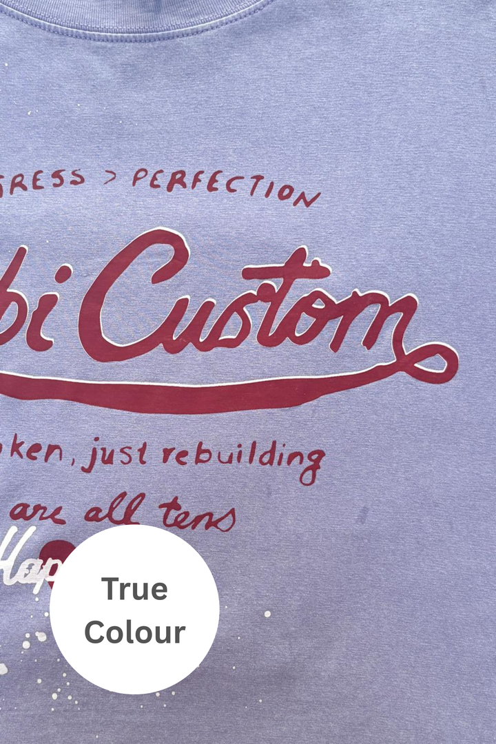 THE LONG SLEEVE SABBI CUSTOM TEE - LILAC