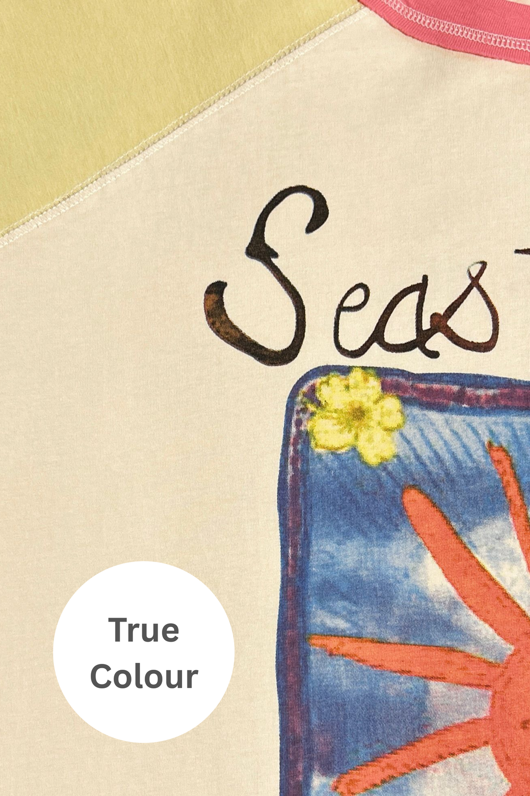 THE SEAS THE DAY RAGLAN TEE - MUSTARD