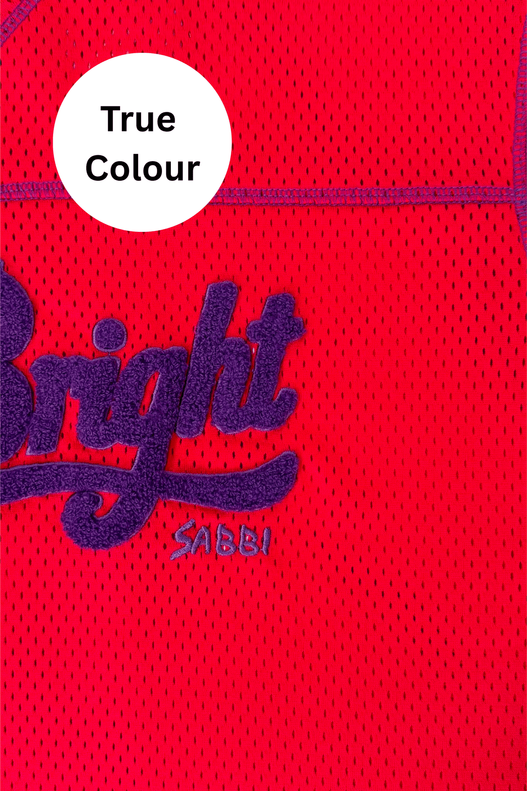 THE SHINE BRIGHT MESH TEE - RED