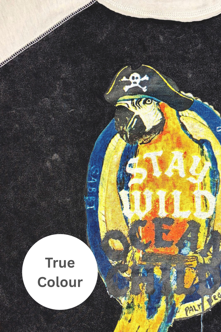 THE STAY WILD RAGLAN TEE - KIDS
