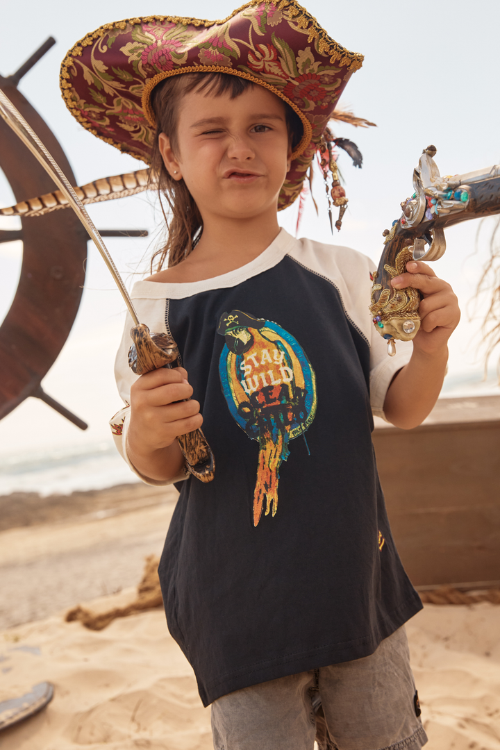THE STAY WILD RAGLAN TEE - KIDS