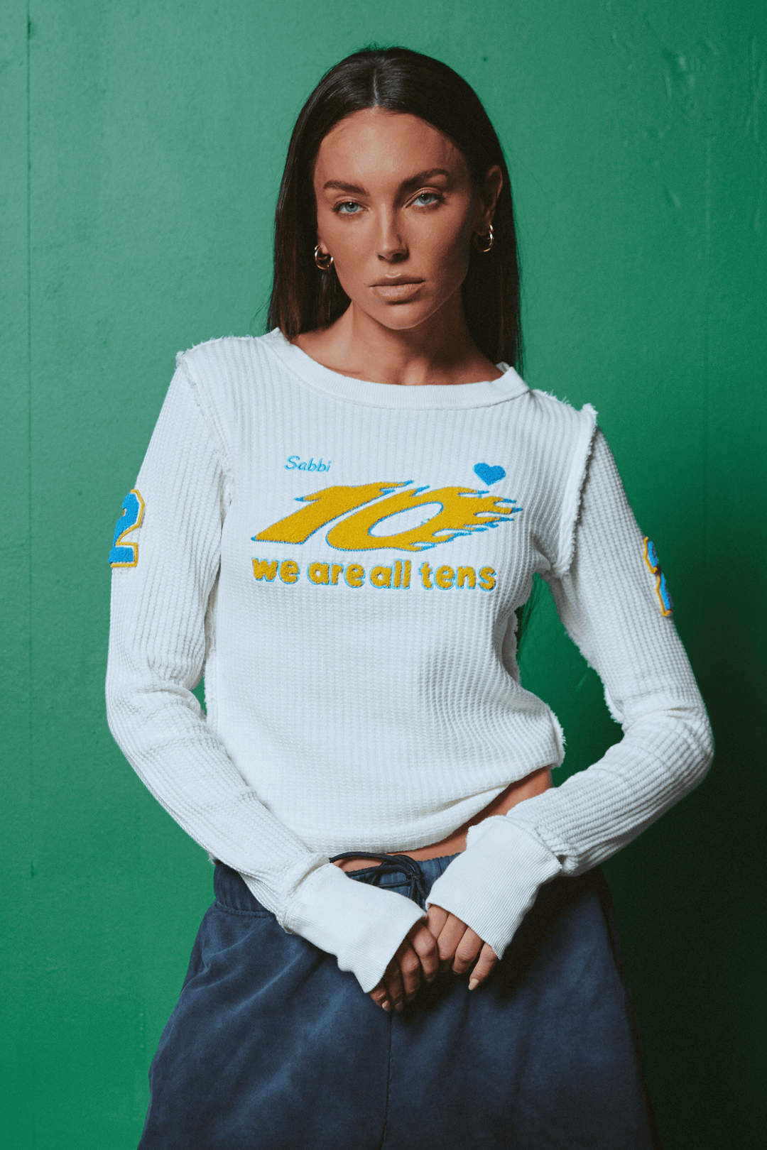 THE TEN ON REPEAT TOP - OFF WHITE