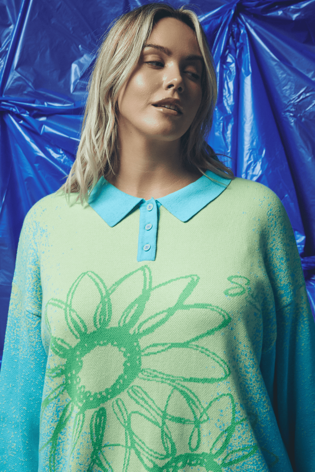 THE UNIVERSE KNIT - BLUE
