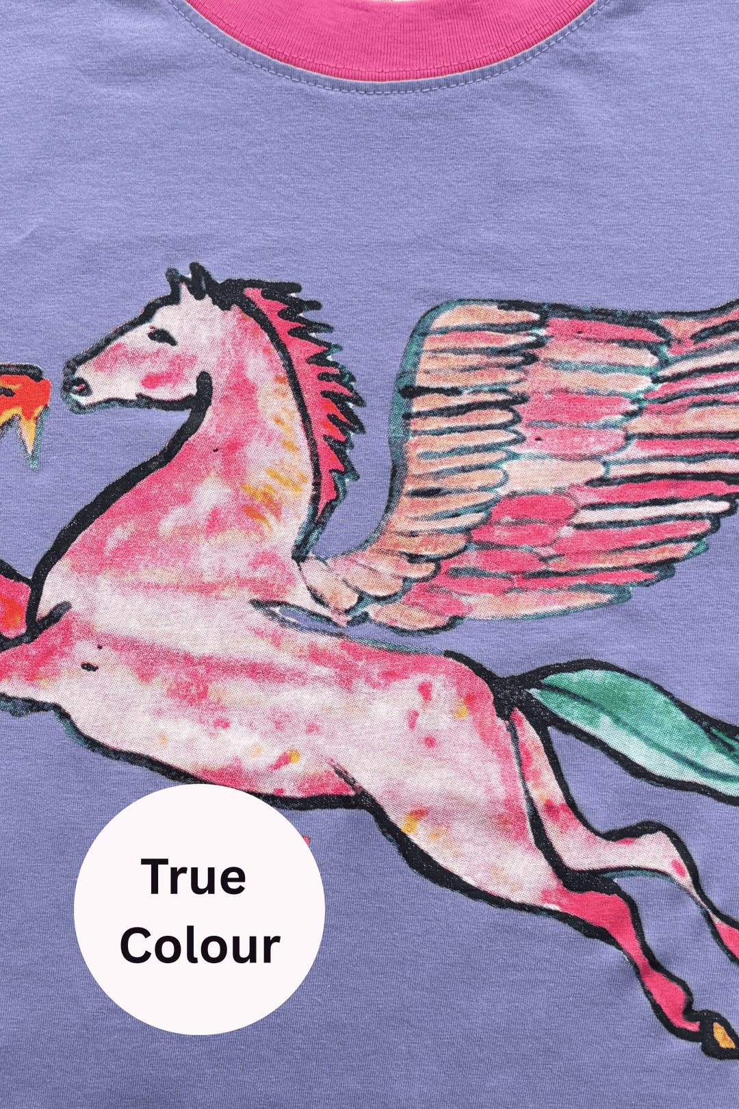 THE VERY OVERSIZED WORDS HAVE POWER PEGASUS TEE - LILAC