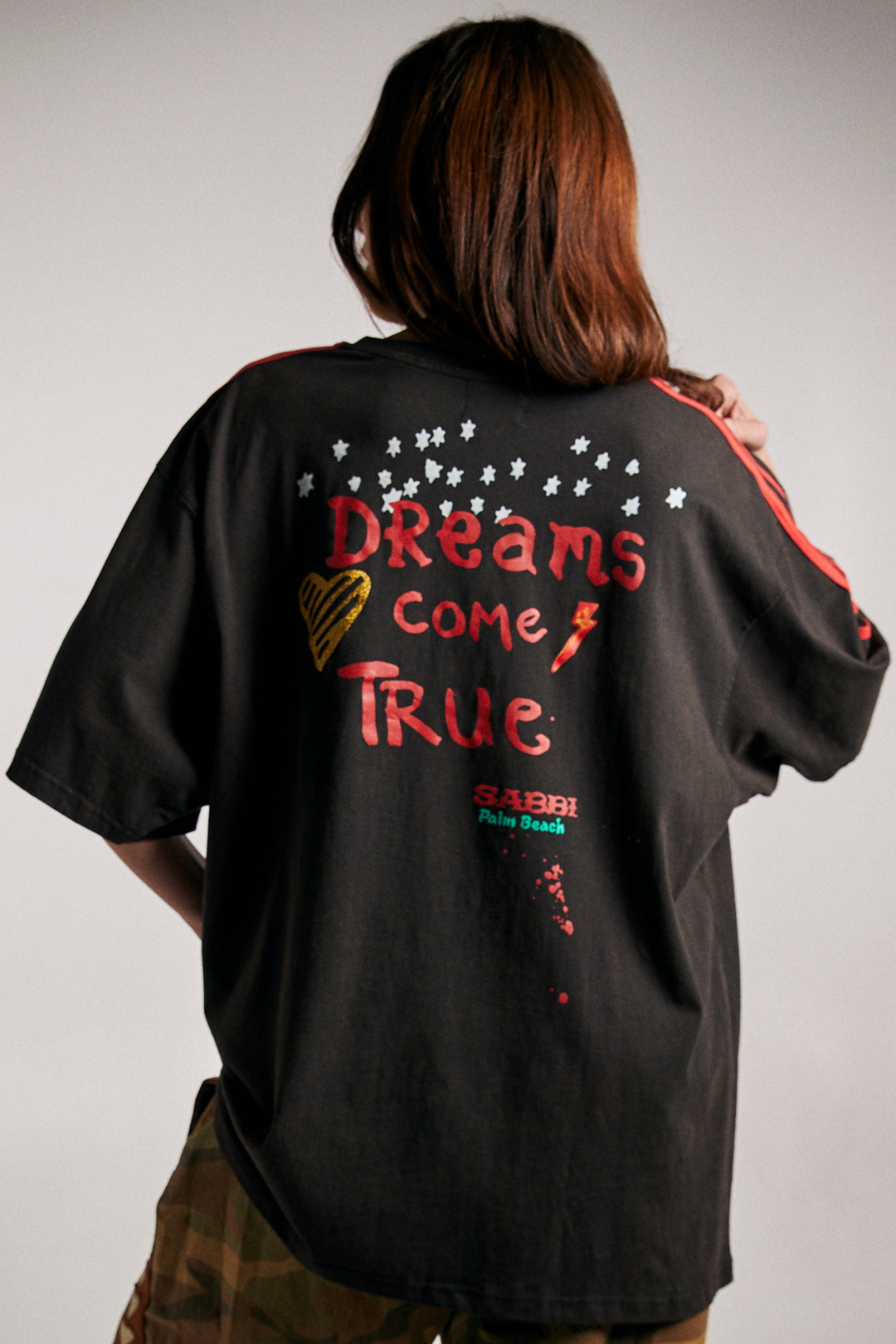 THE VERY OVERSIZED ZEBRA DREAMS TEE - BLACK